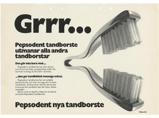 Fram emot mitten av 1970-talet satsade Pepsodent allt mer på att marknadsföra sina tandborstar.