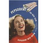 Reklam, Pepsodent tandkräm.