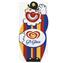1998 fick reklambyrån McCann i Malmö uppdraget att förnya GB-clownens dräkt. På magen fick clownen  den nya loggan för GB Glace, det s.k. ”Heartbrand”, ett hjärta som var gemensamt för alla Unilevers glassproducenter internationellt